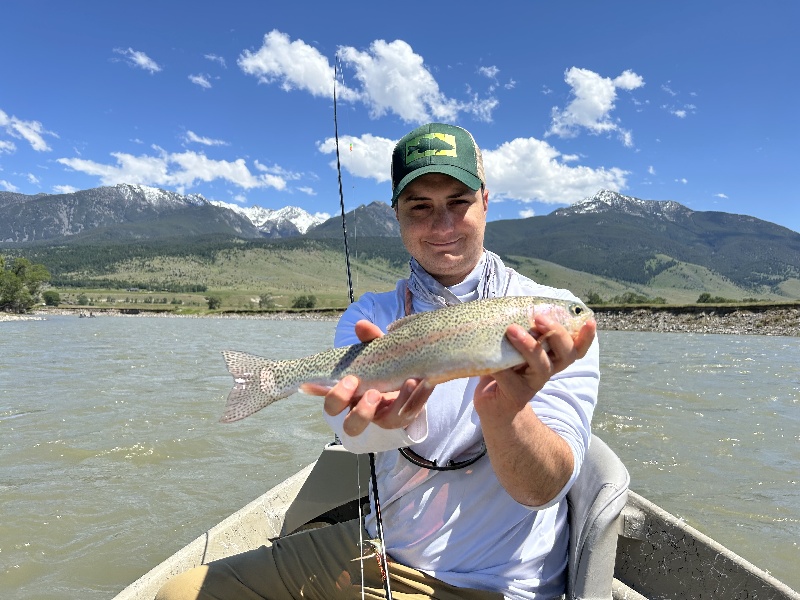 Montana cutbow on the fly. 